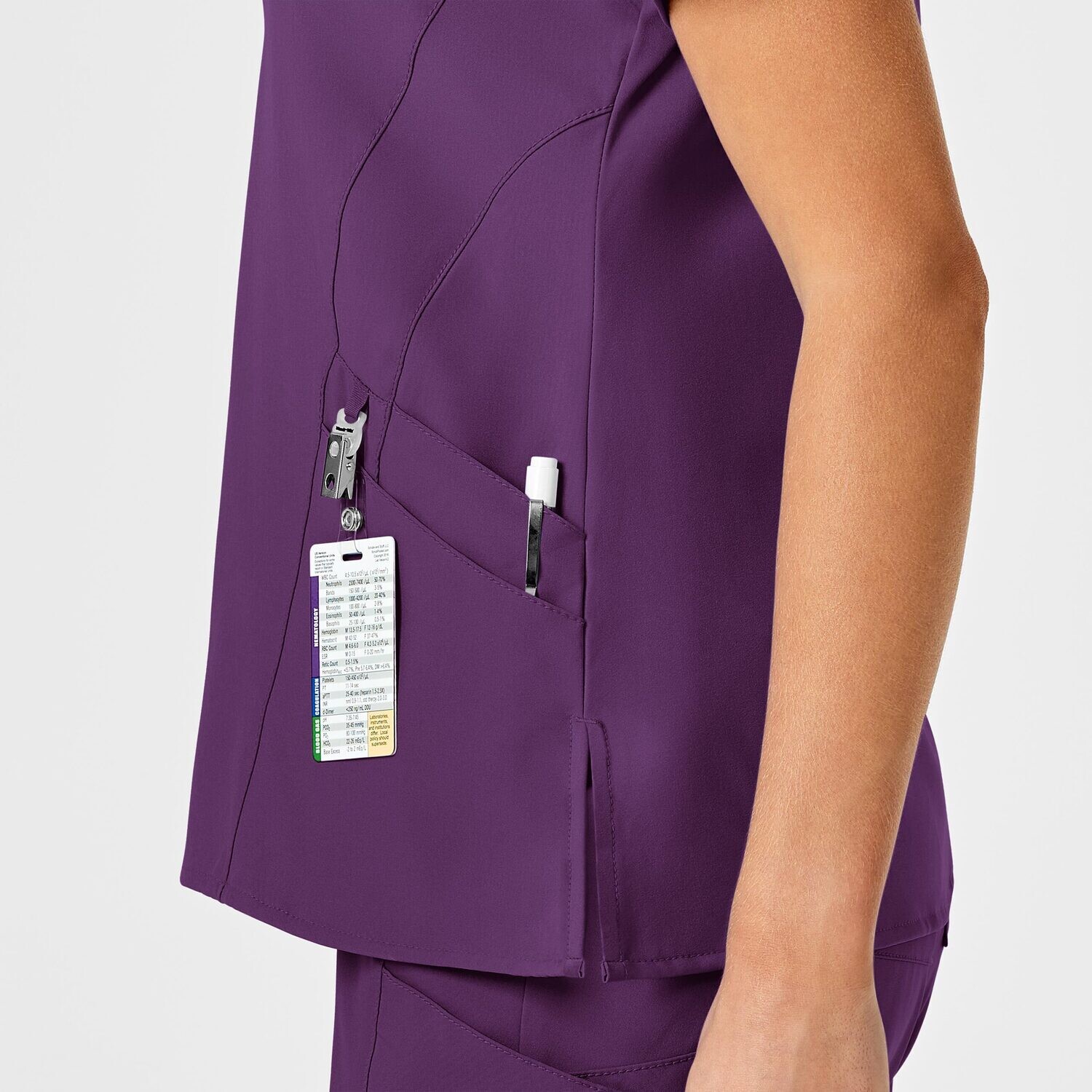 Casacca donna 6155 scollo a V eggplant