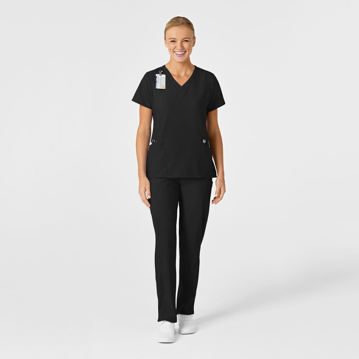 Casacca donna 6155 scollo a V black