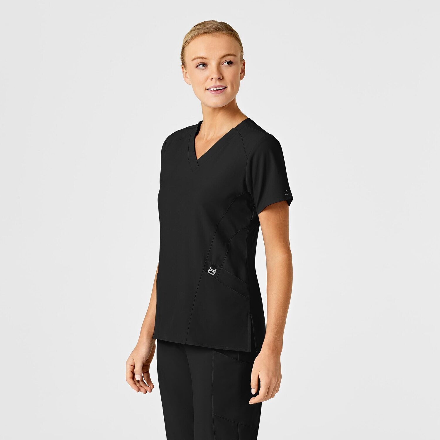 Casacca donna 6155 scollo a V black