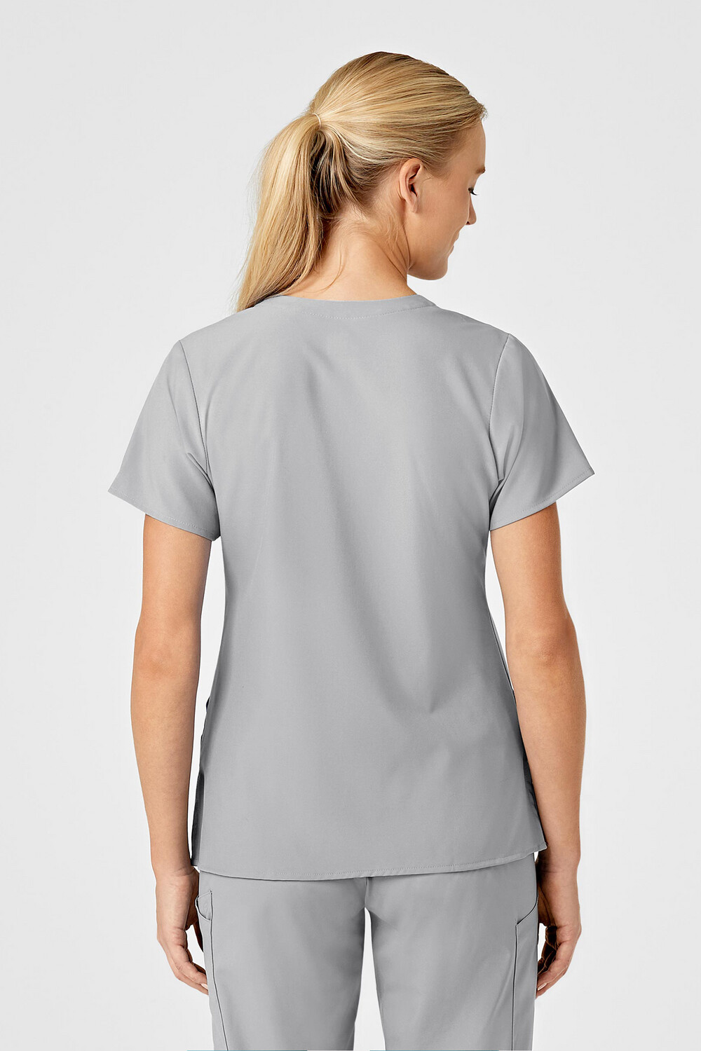 Casacca donna 6155 scollo a V grey