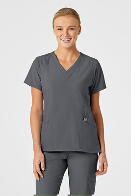 Casacca donna 6155 scollo a V pewter