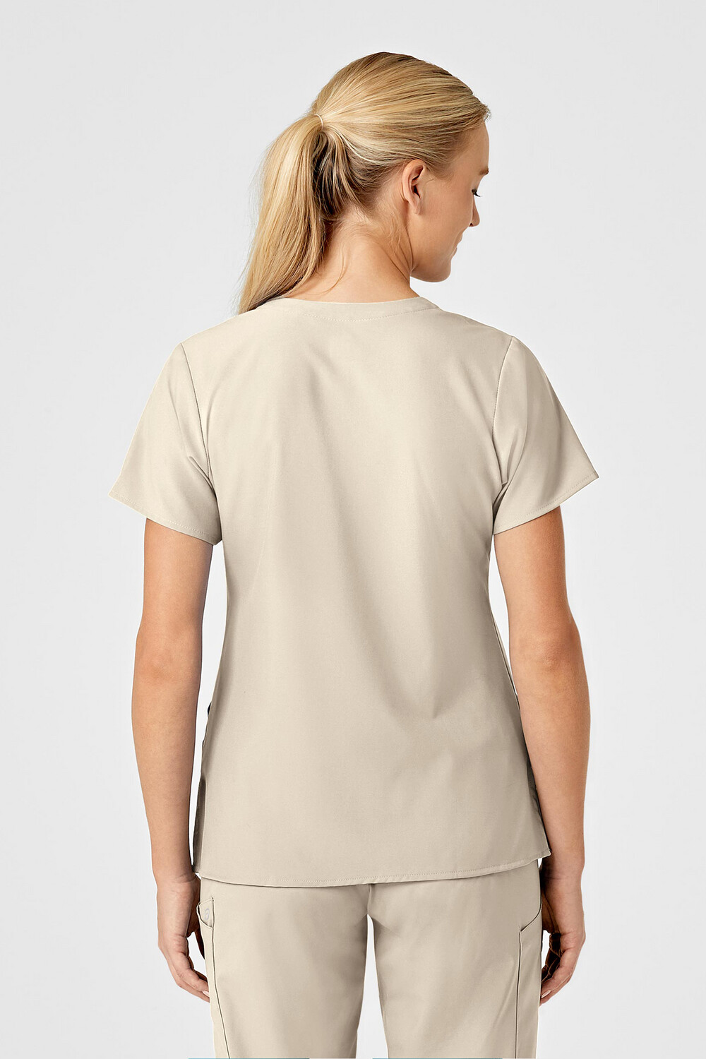 Casacca donna 6155 scollo a V khaki