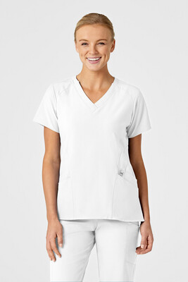 Casacca donna 6155 scollo a V white