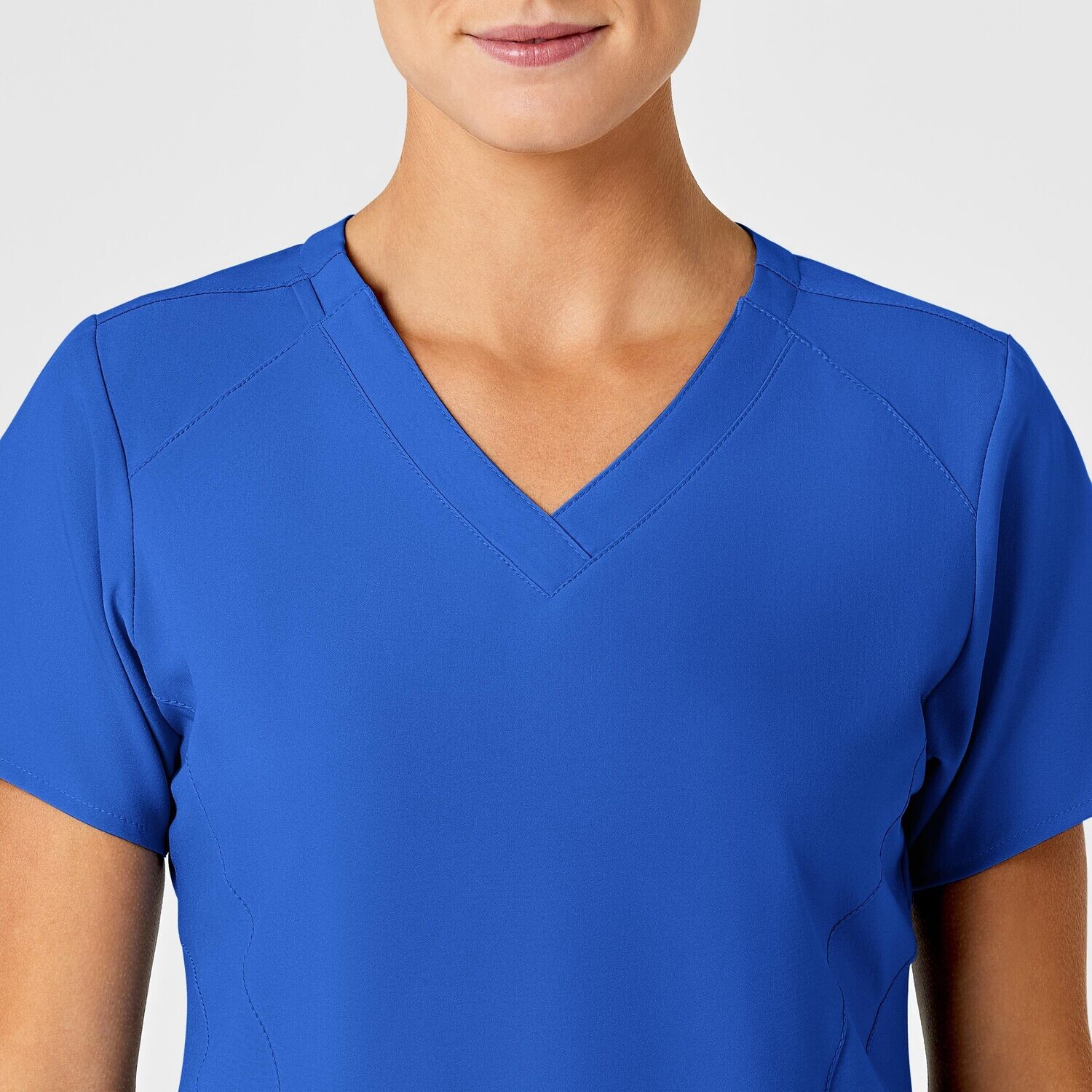 Casacca donna 6155 scollo a V royal blue