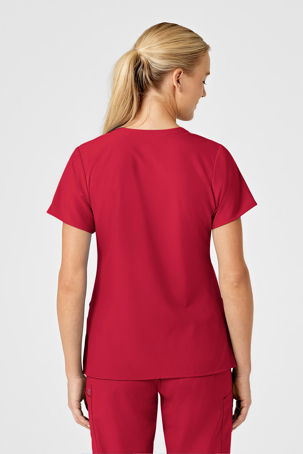 Casacca donna 6155 scollo a V red