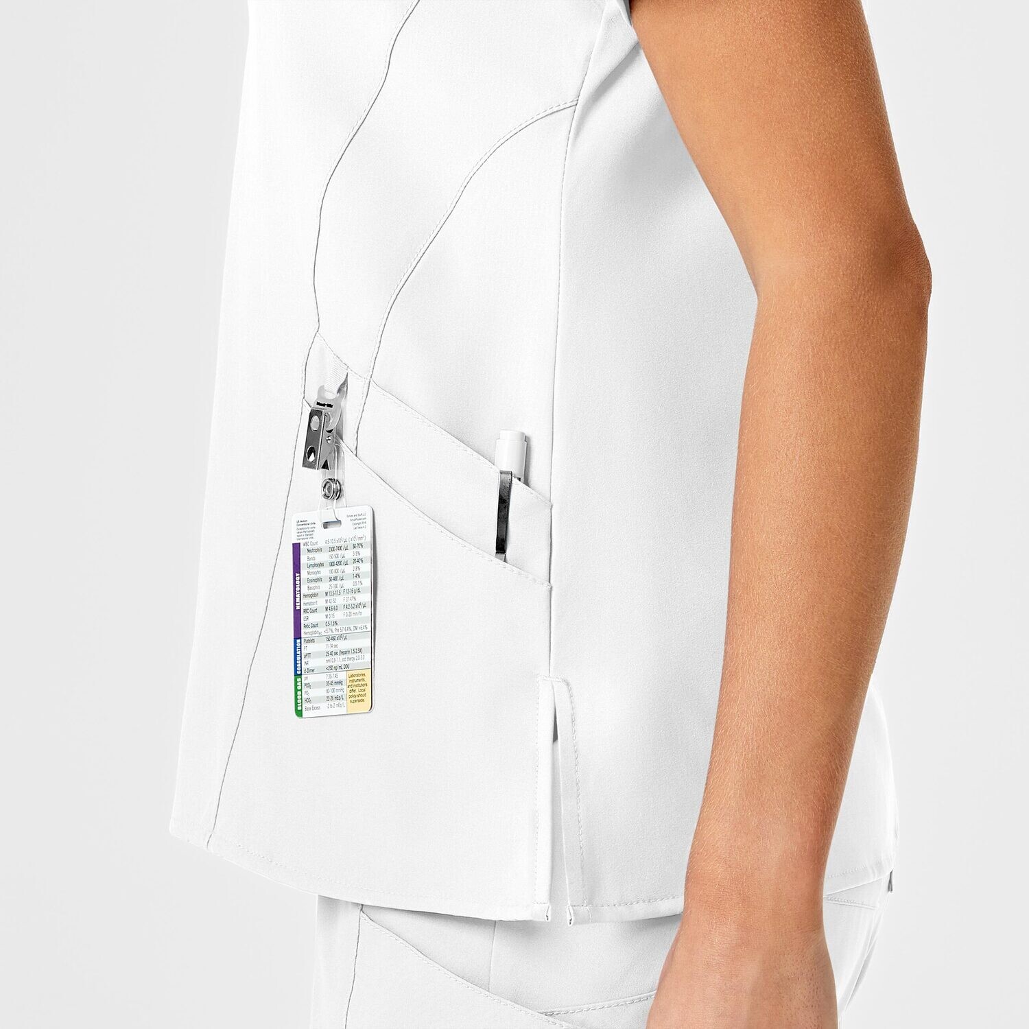 Casacca donna 6155 scollo a V white