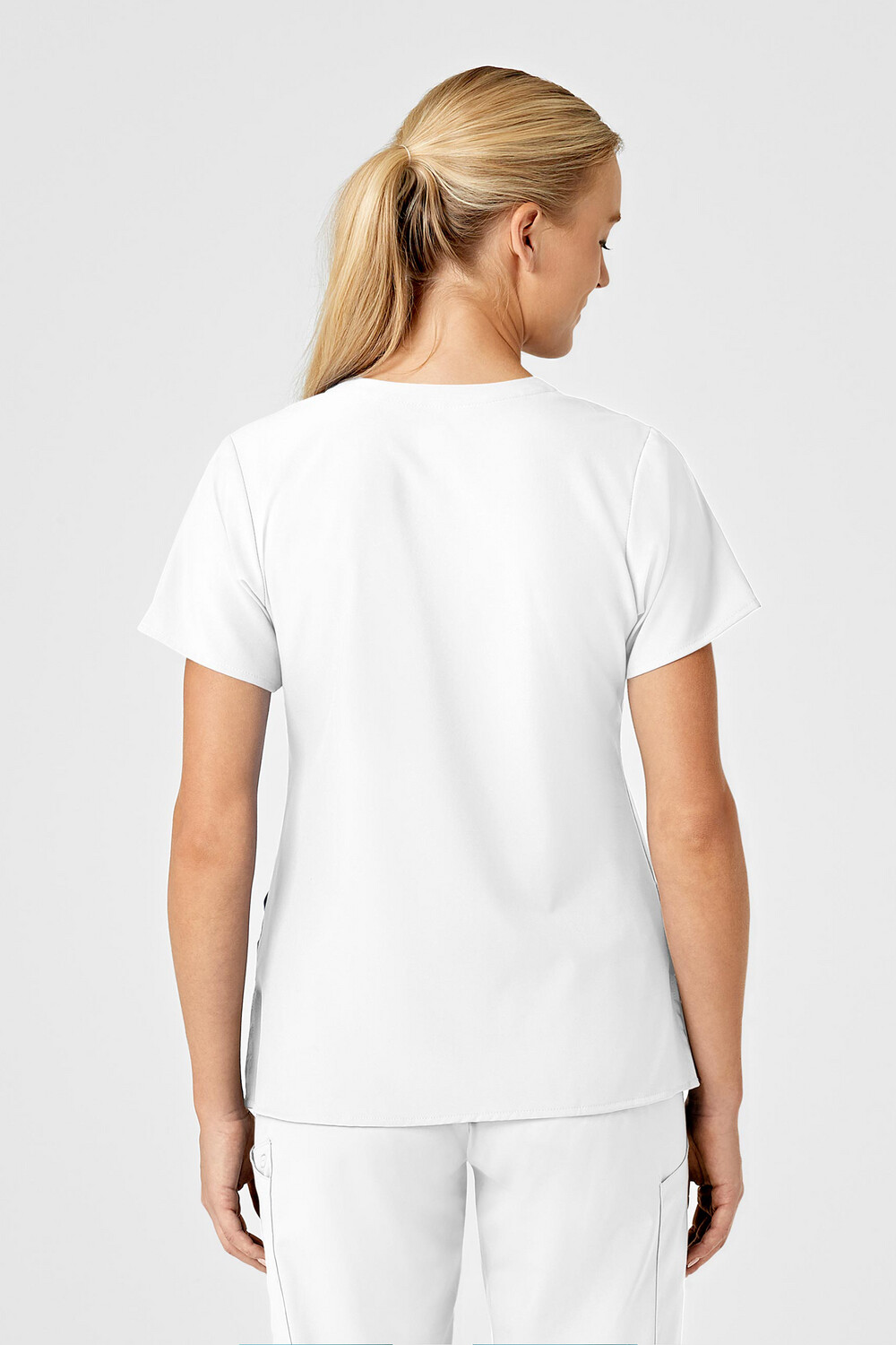 Casacca donna 6155 scollo a V white