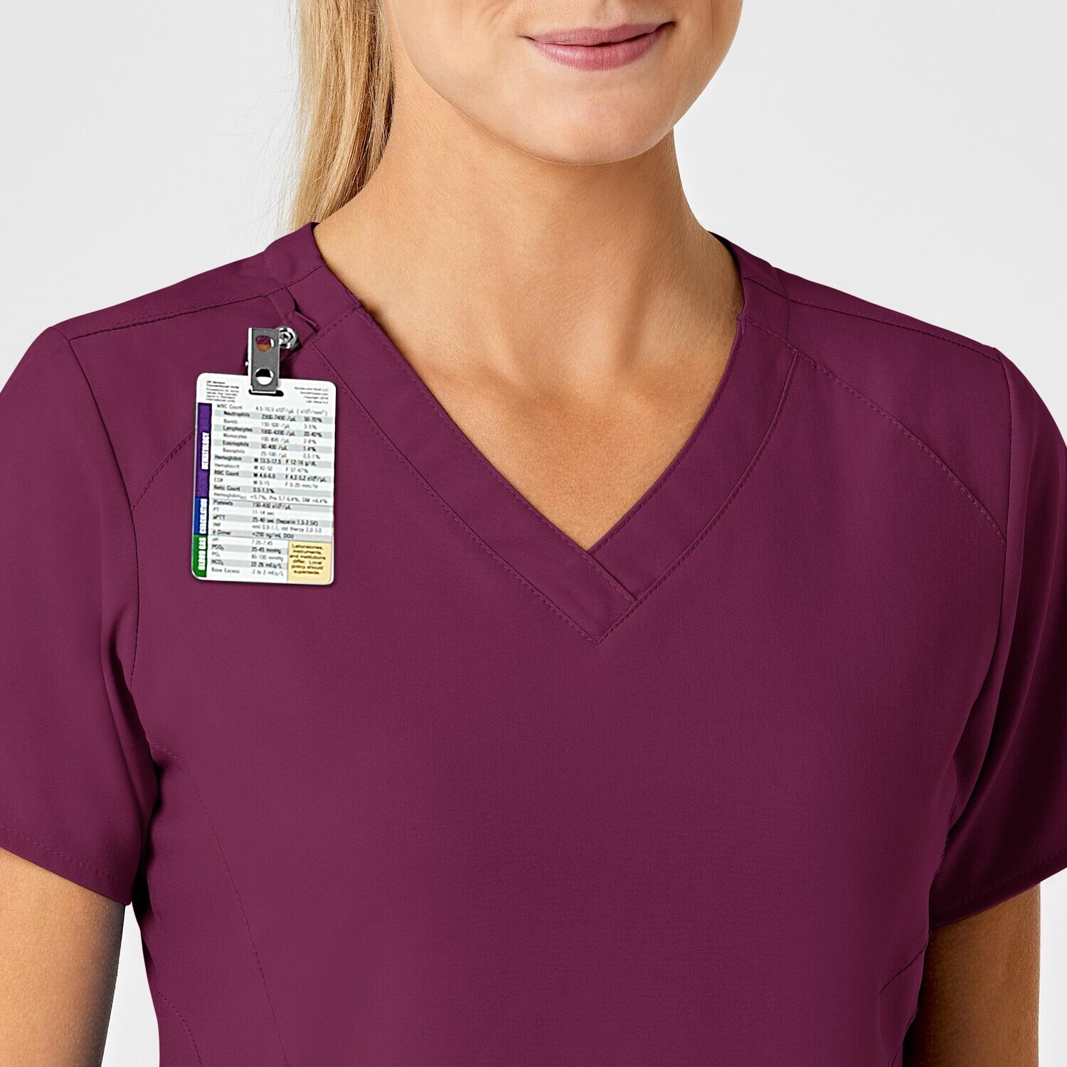 Casacca donna 6155 scollo a V wine