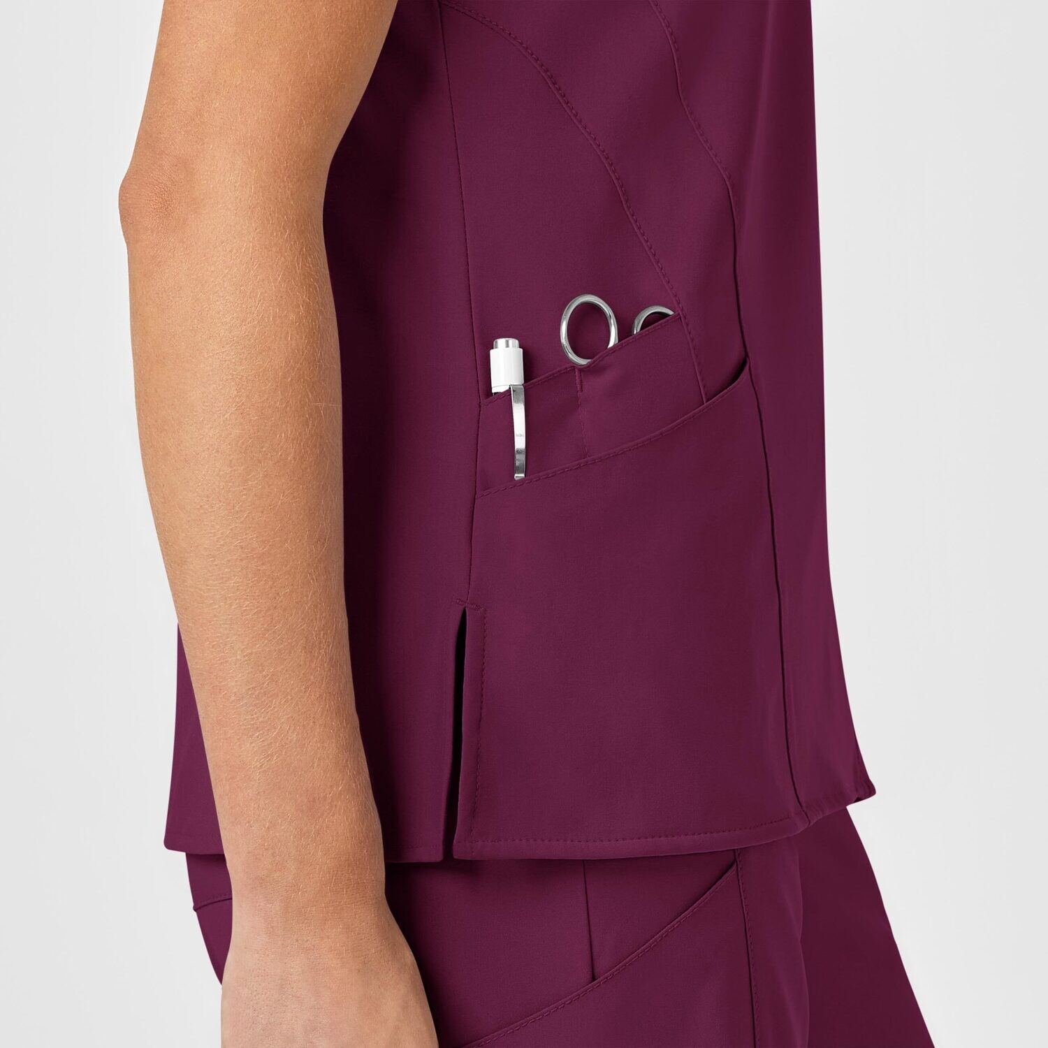 Casacca donna 6155 scollo a V wine