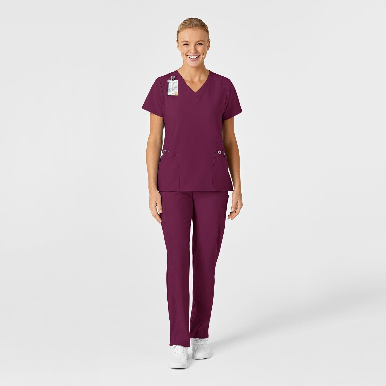 Casacca donna 6155 scollo a V wine