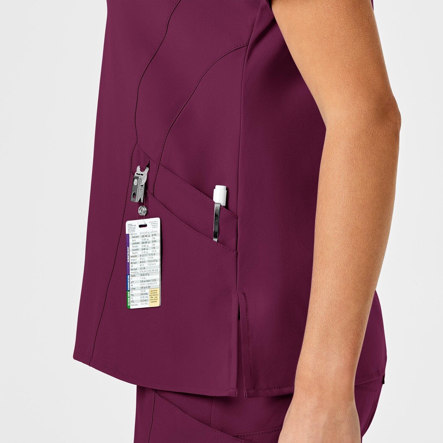 Casacca donna 6155 scollo a V wine