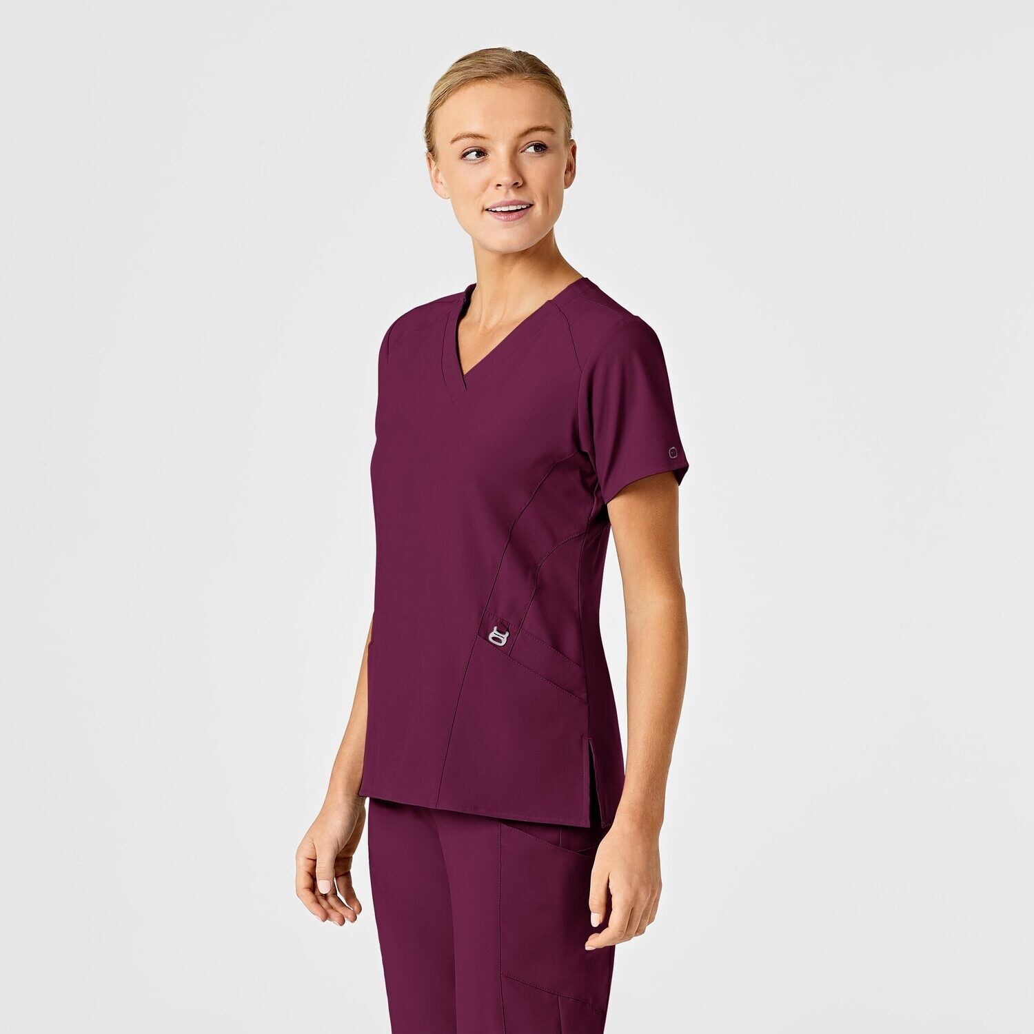 Casacca donna 6155 scollo a V wine