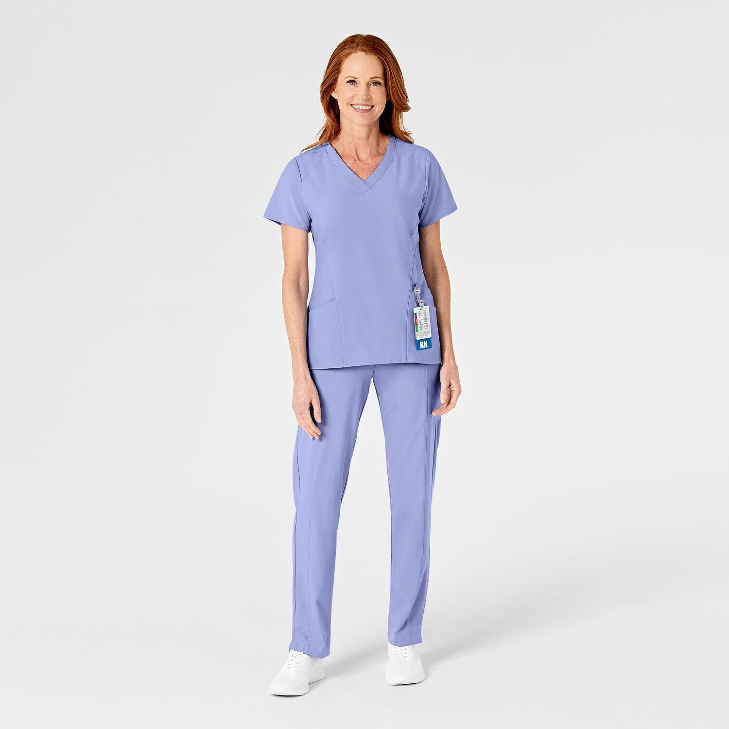 Pantalone donna 5155 cargo 7 tasche ceil blue