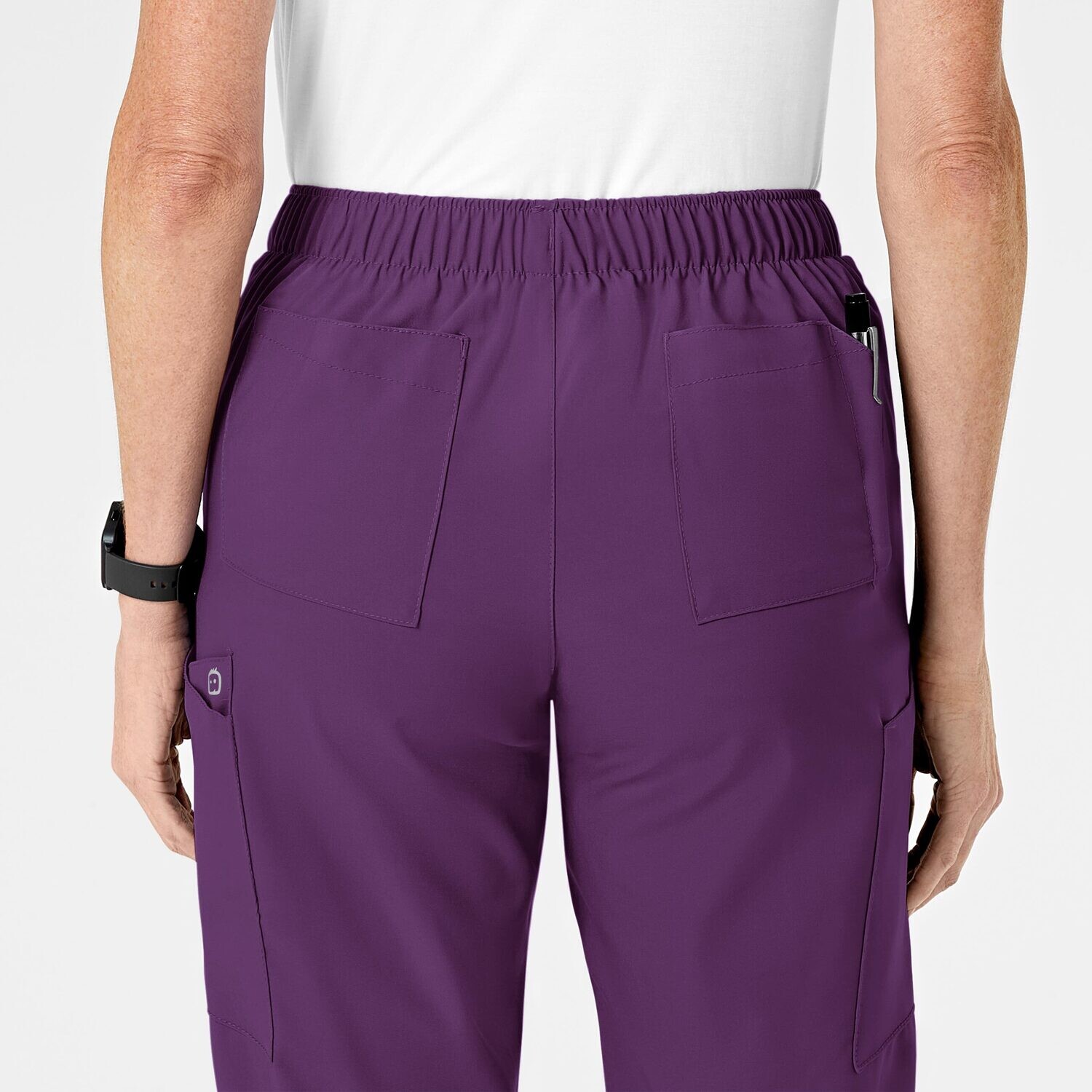 Pantalone donna 5155 cargo 7 tasche eggplant