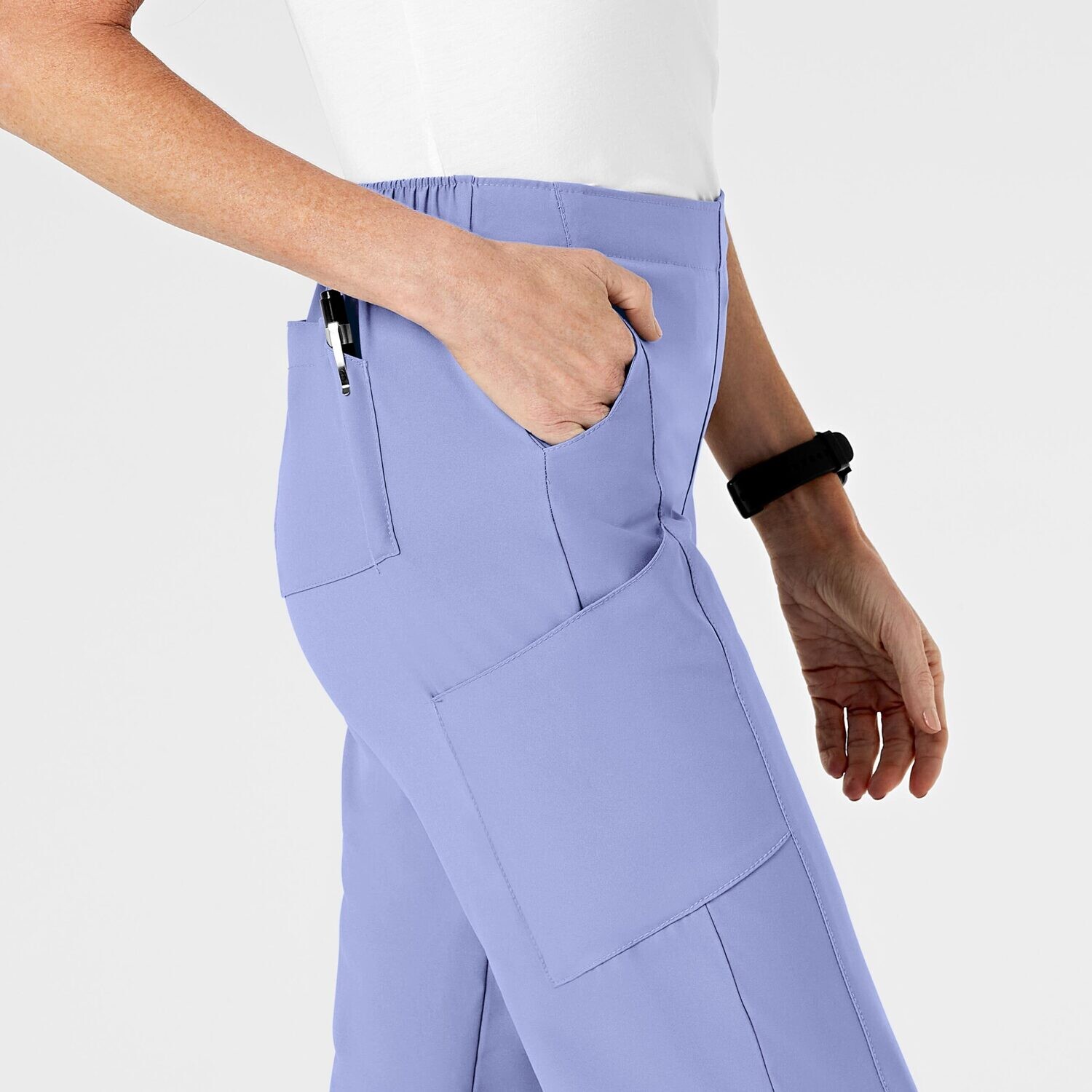 Pantalone donna 5155 cargo 7 tasche ceil blue