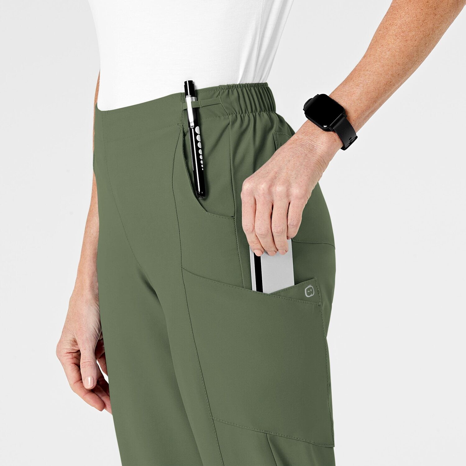 Pantalone donna 5155 cargo 7 tasche olive