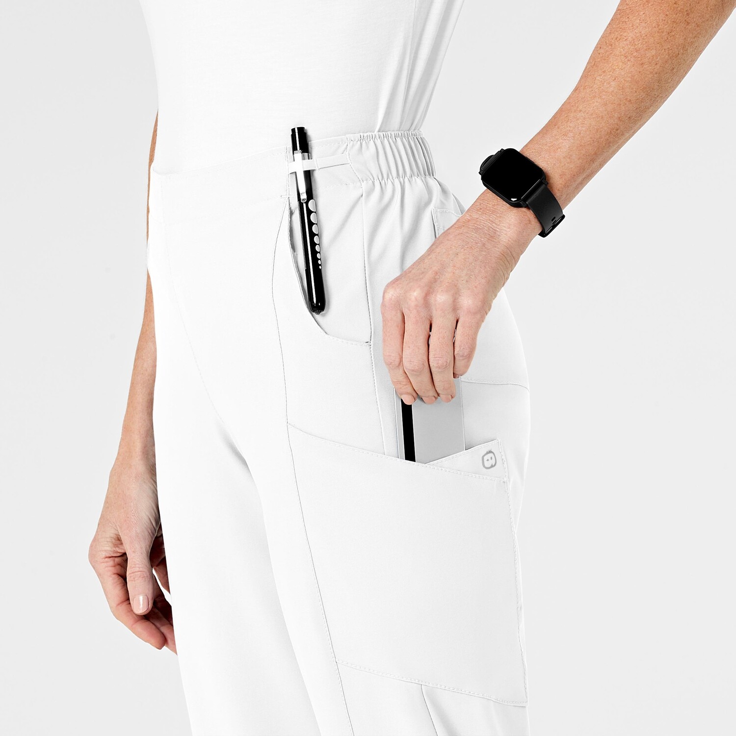 Pantalone donna 5155 cargo 7 tasche white