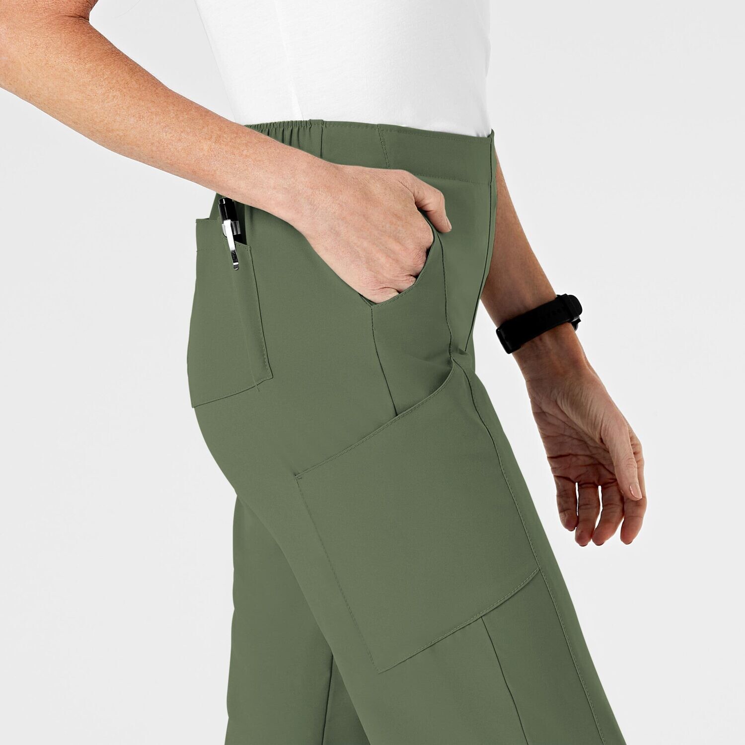 Pantalone donna 5155 cargo 7 tasche olive