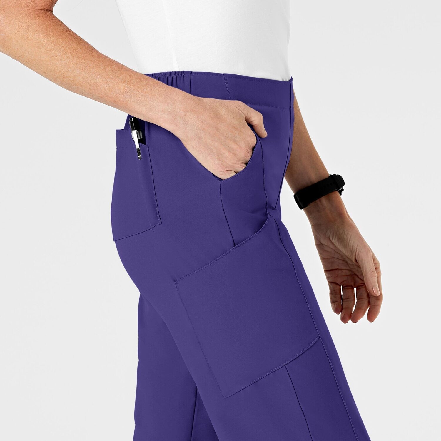 Pantalone donna 5155 cargo 7 tasche grape