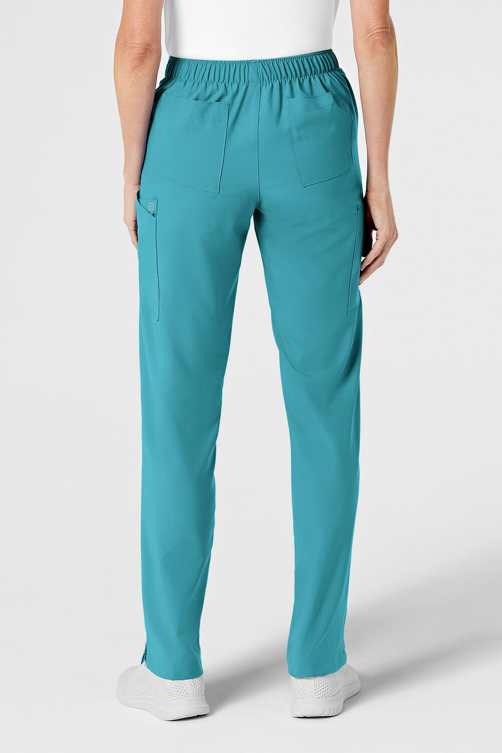 Pantalone donna 5155 cargo 7 tasche teal blue