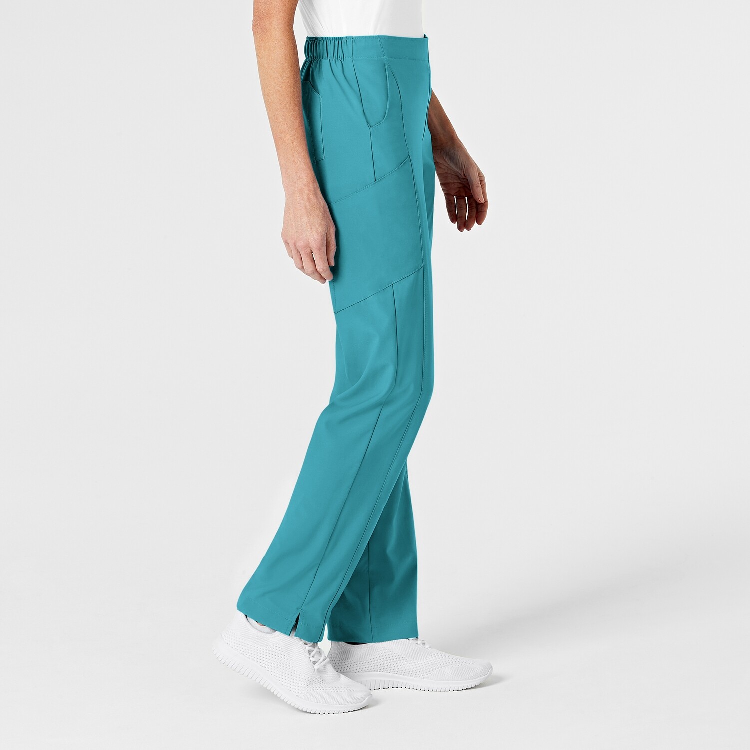 Pantalone donna 5155 cargo 7 tasche teal blue