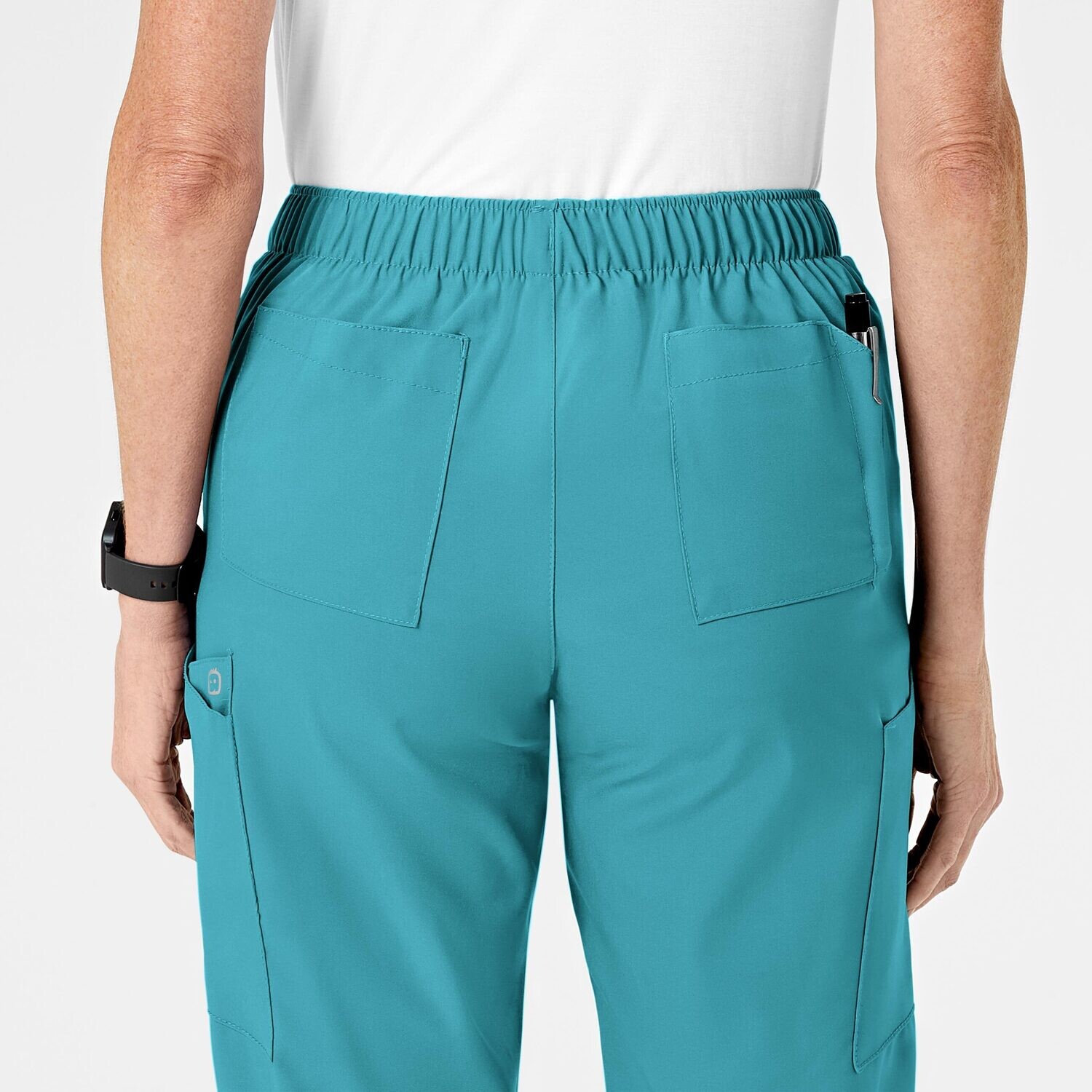Pantalone donna 5155 cargo 7 tasche teal blue