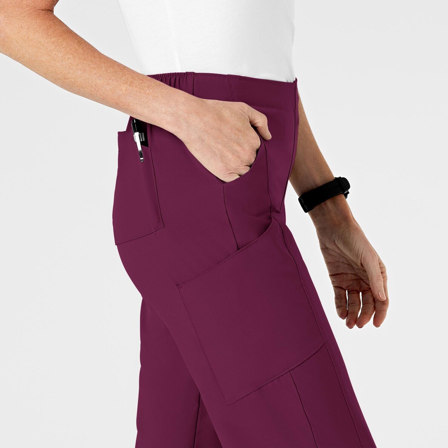 Pantalone donna 5155 cargo 7 tasche wine