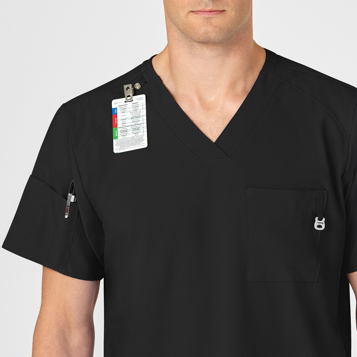 Casacca uomo 6355 scollo a V black