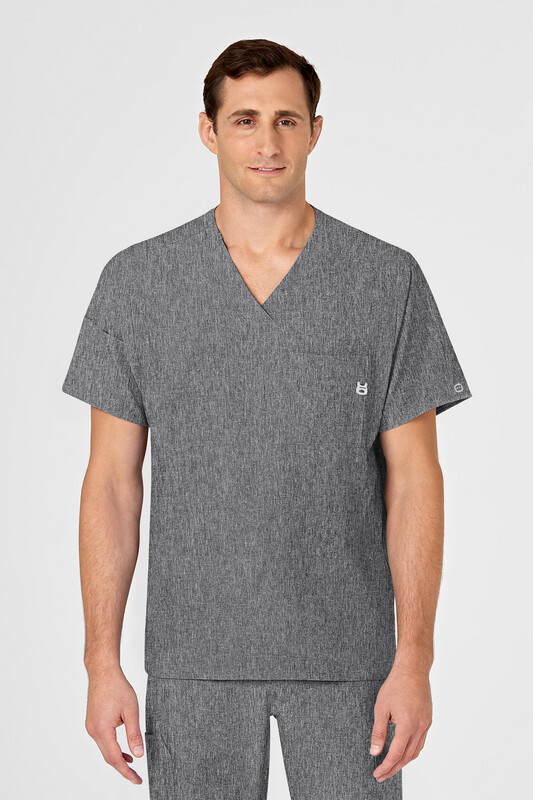 Casacca uomo 6355 scollo a V charcoal heather