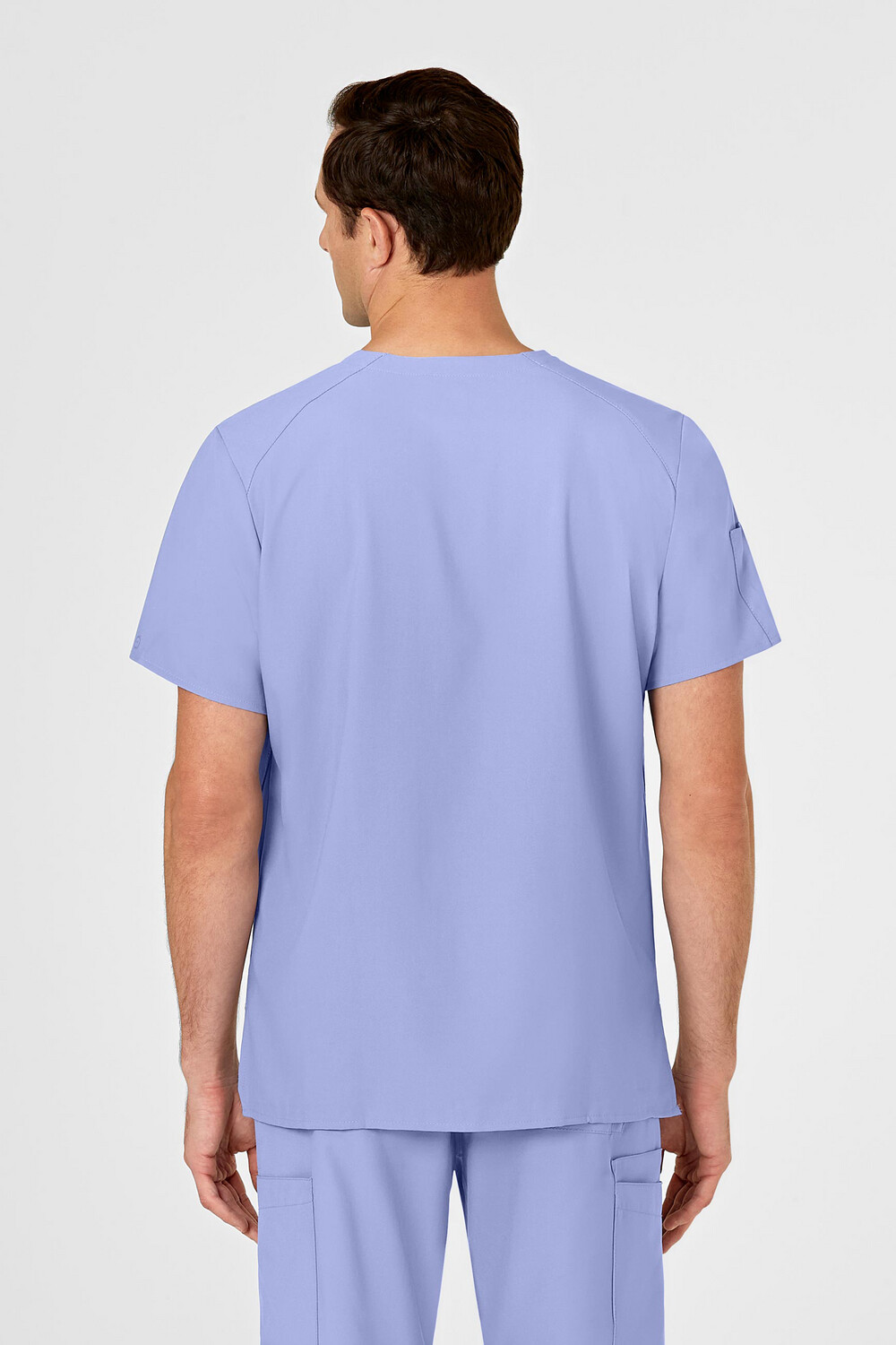 Casacca uomo 6355 scollo a V ceil blue