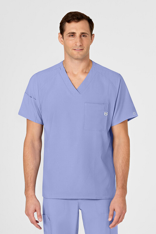 Casacca uomo 6355 scollo a V ceil blue