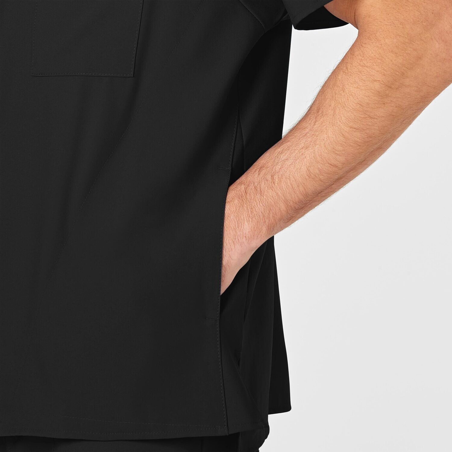 Casacca uomo 6355 scollo a V black