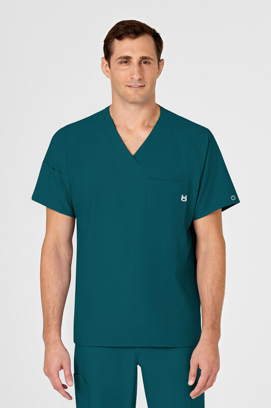 Casacca uomo 6355 scollo a V caribbean blue