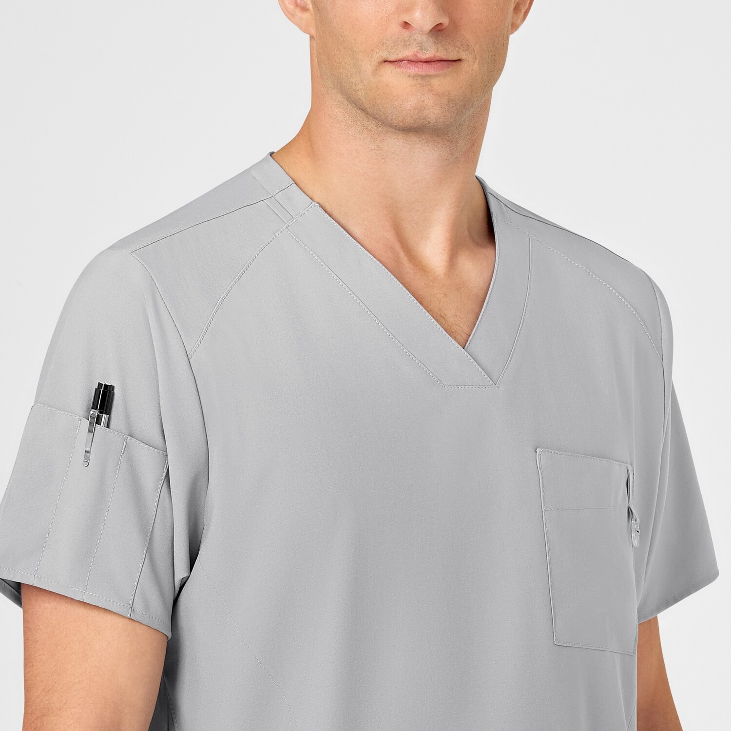 Casacca uomo 6355 scollo a V grey