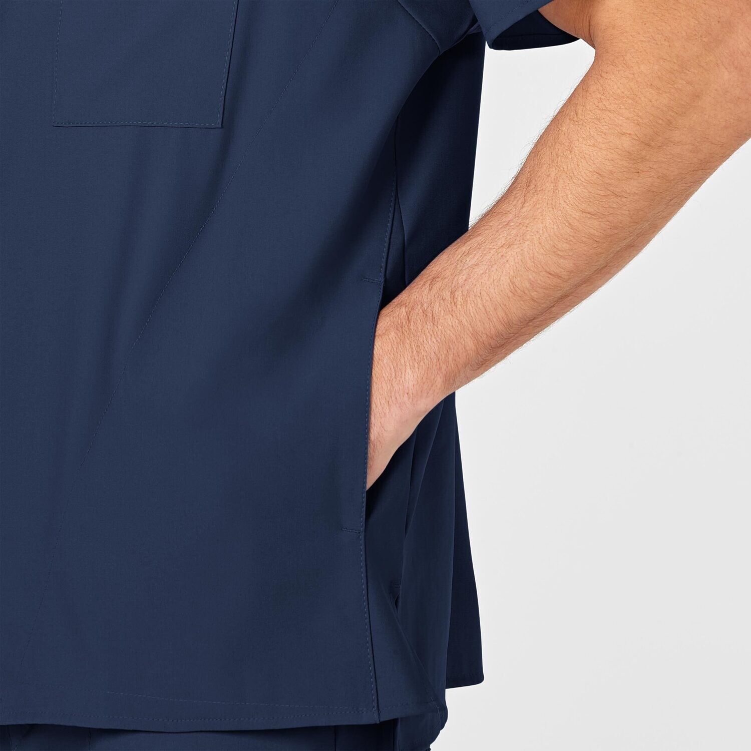 Casacca uomo 6355 scollo a V navy blue