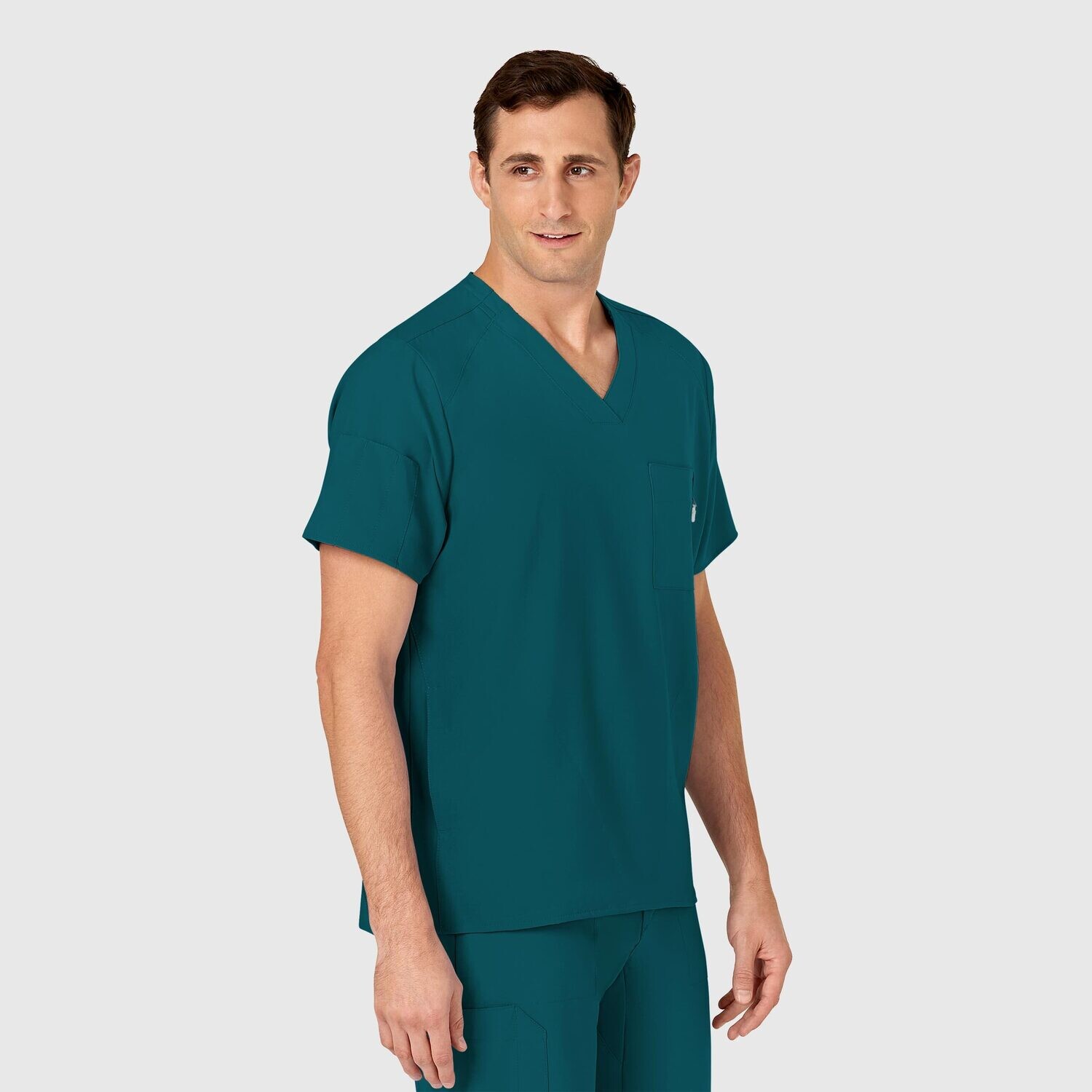 Casacca uomo 6355 scollo a V caribbean blue