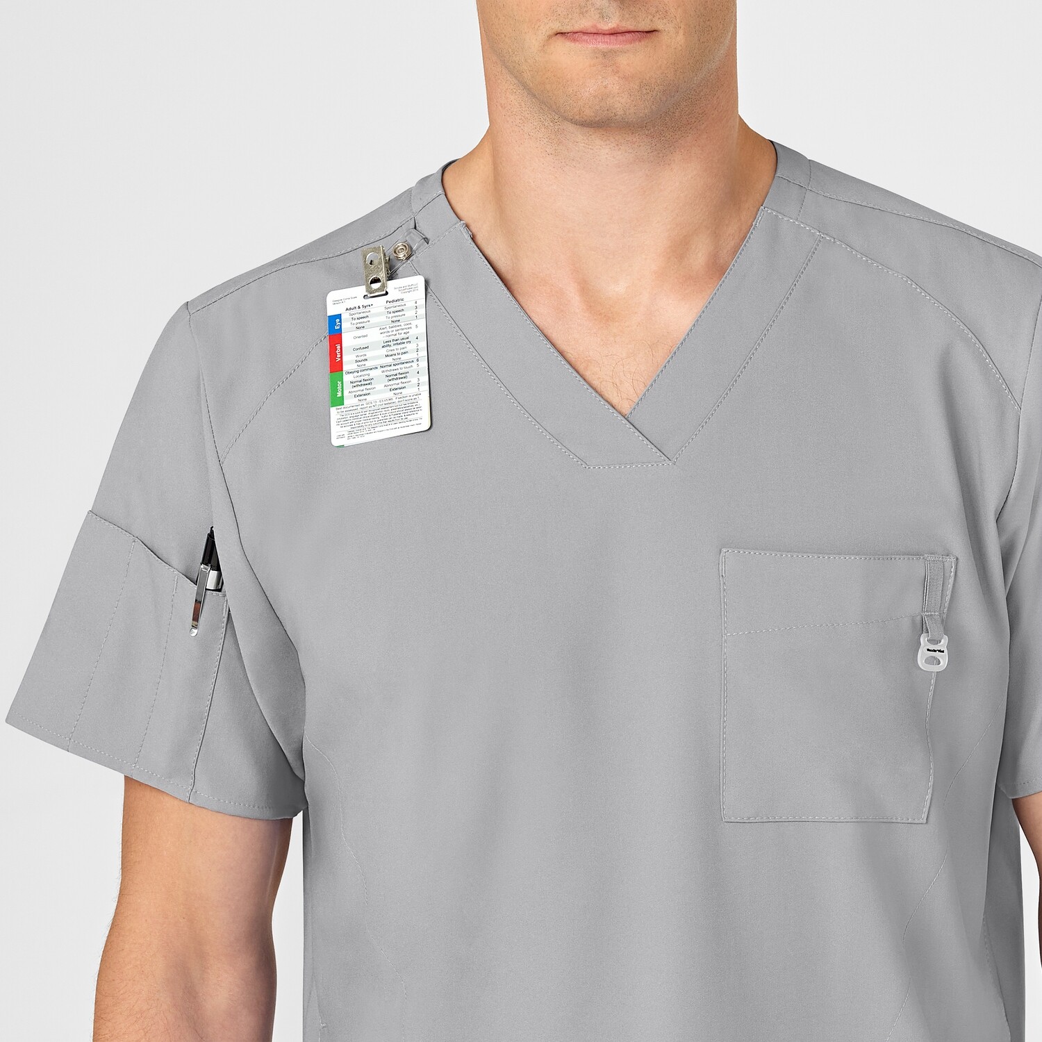 Casacca uomo 6355 scollo a V grey