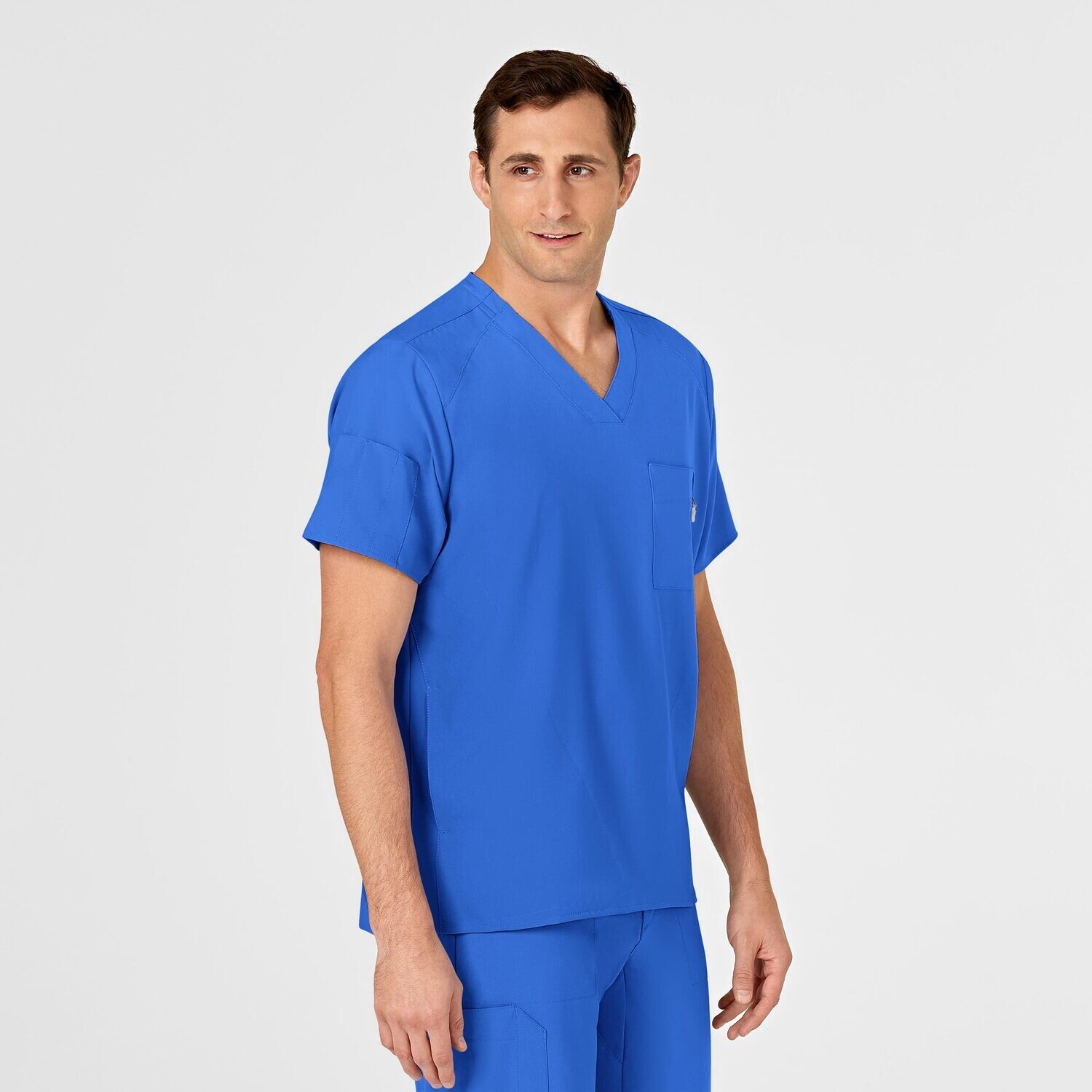 Casacca uomo 6355 scollo a V royal blue