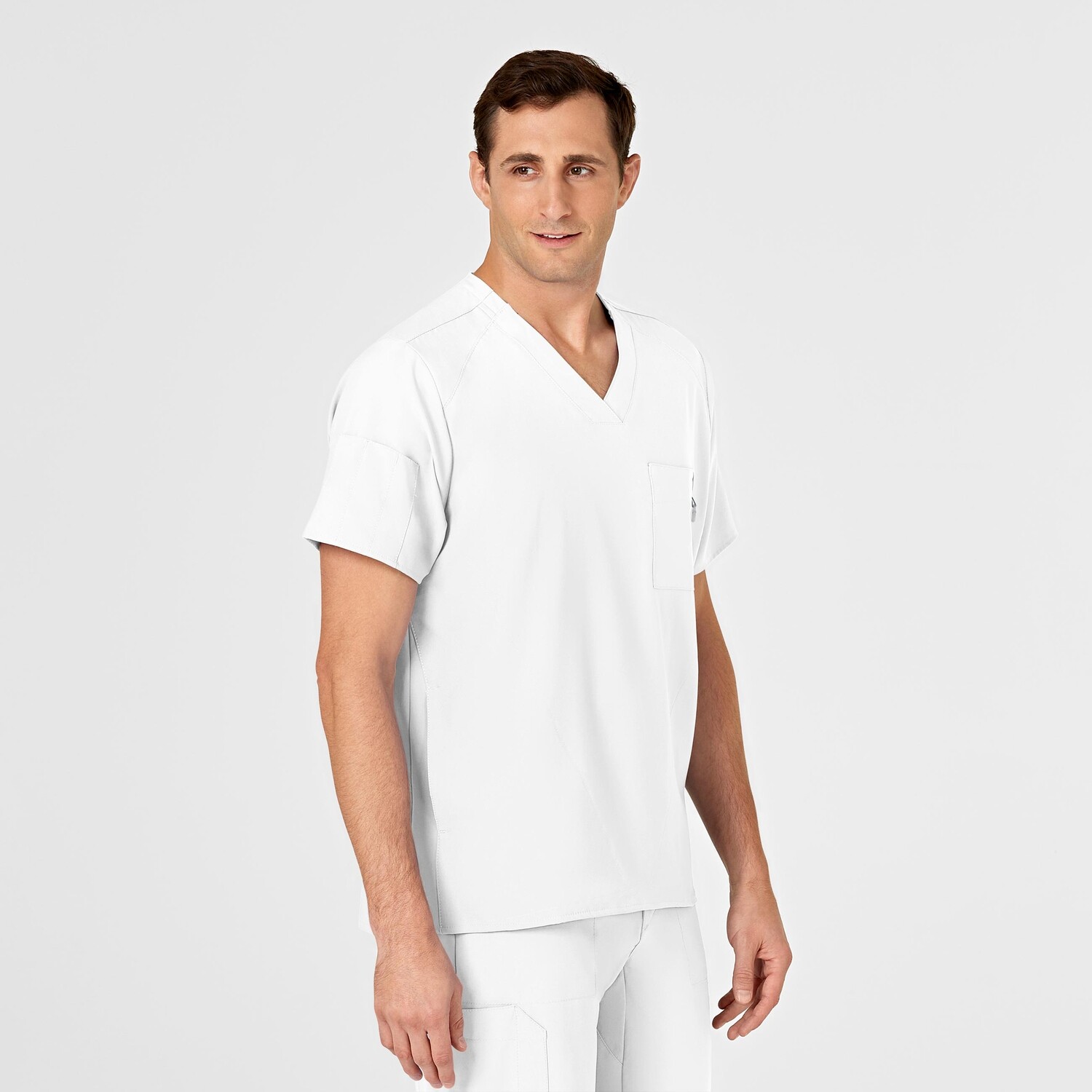 Casacca uomo 6355 scollo a V white