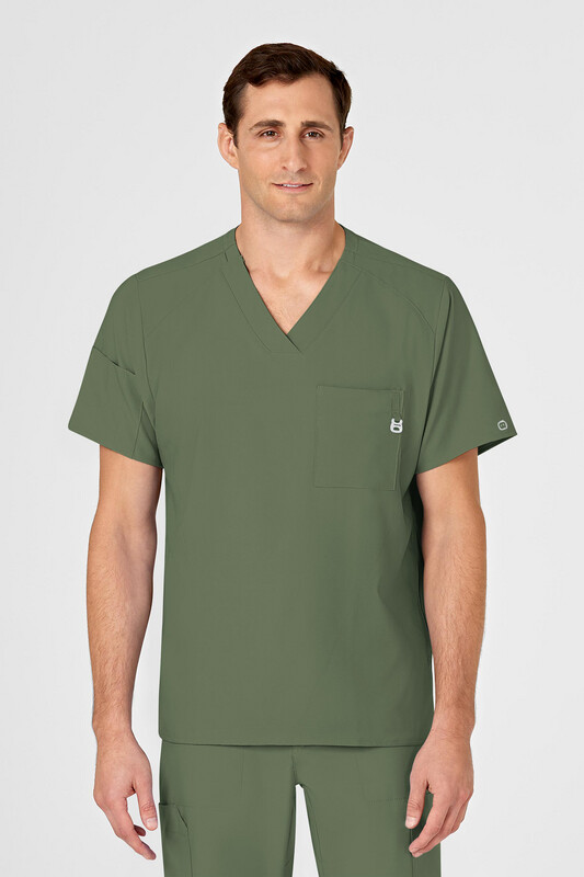 Casacca uomo 6355 scollo a V olive