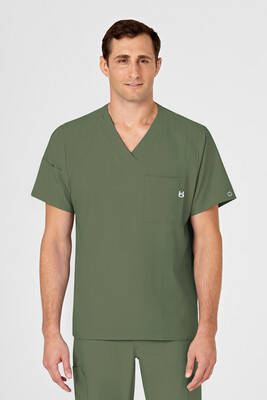 Casacca uomo 6355 scollo a V olive