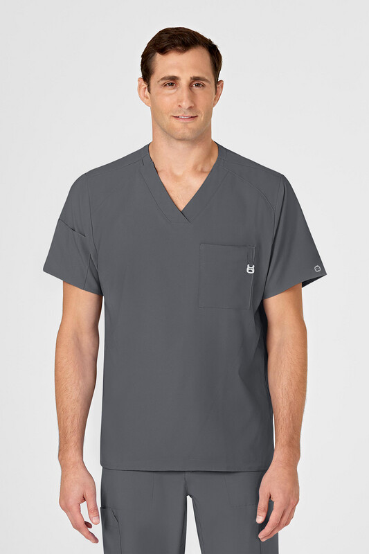 Casacca uomo 6355 scollo a V pewter