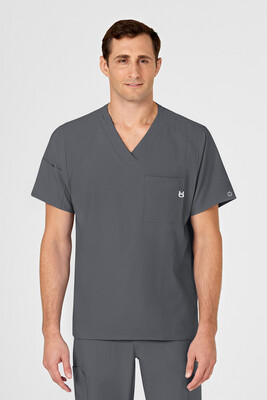 Casacca uomo 6355 scollo a V pewter