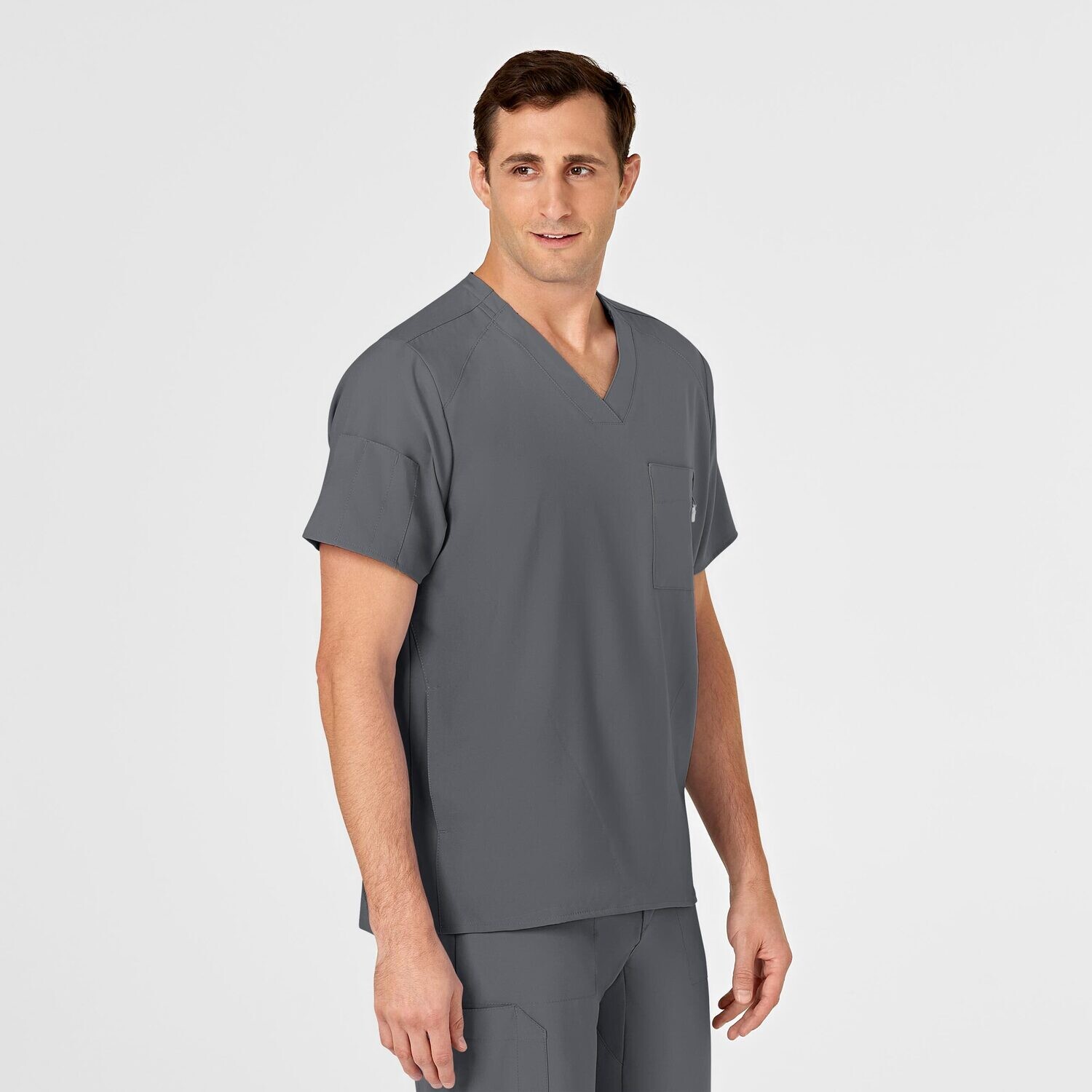 Casacca uomo 6355 scollo a V pewter