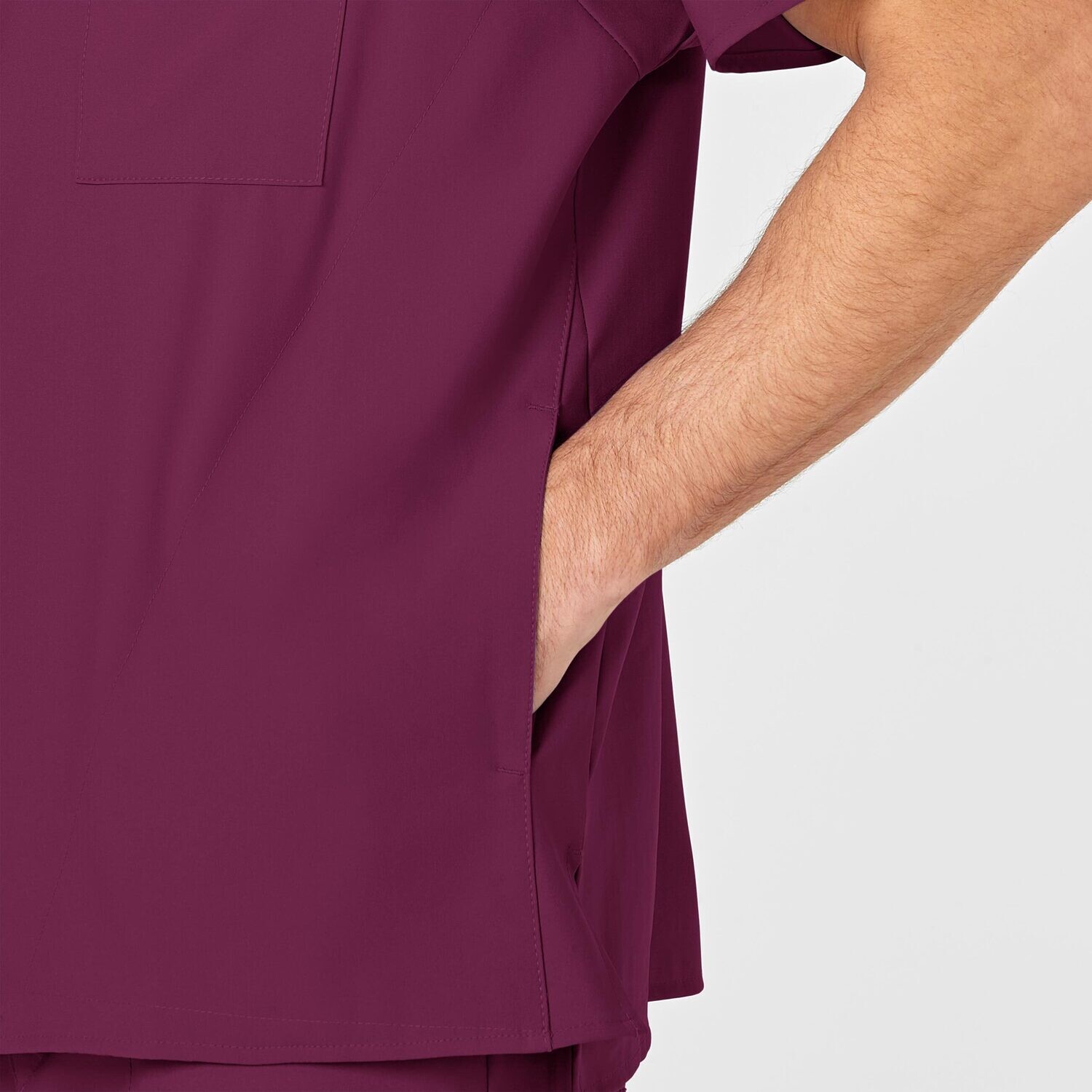 Casacca uomo 6355 scollo a V wine