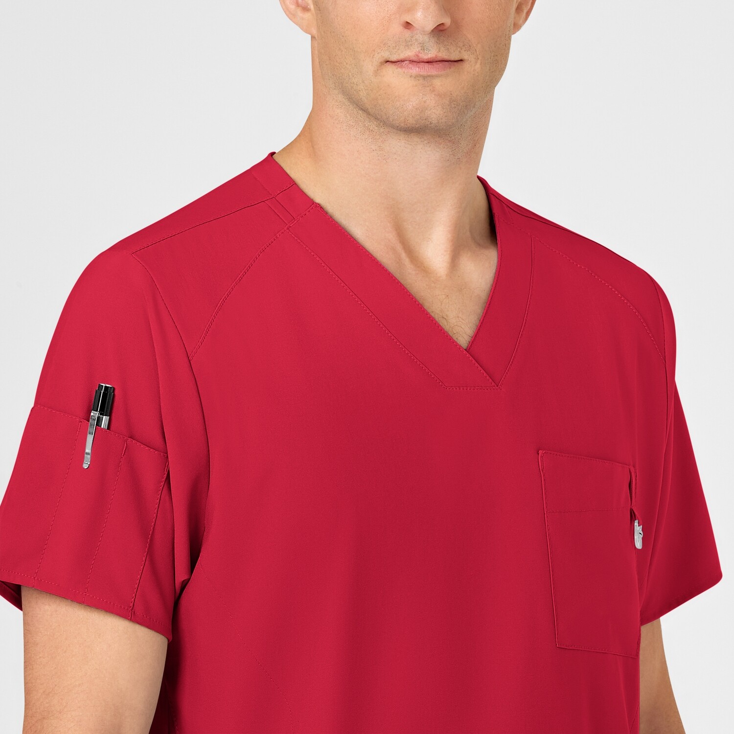 Casacca uomo 6355 scollo a V red