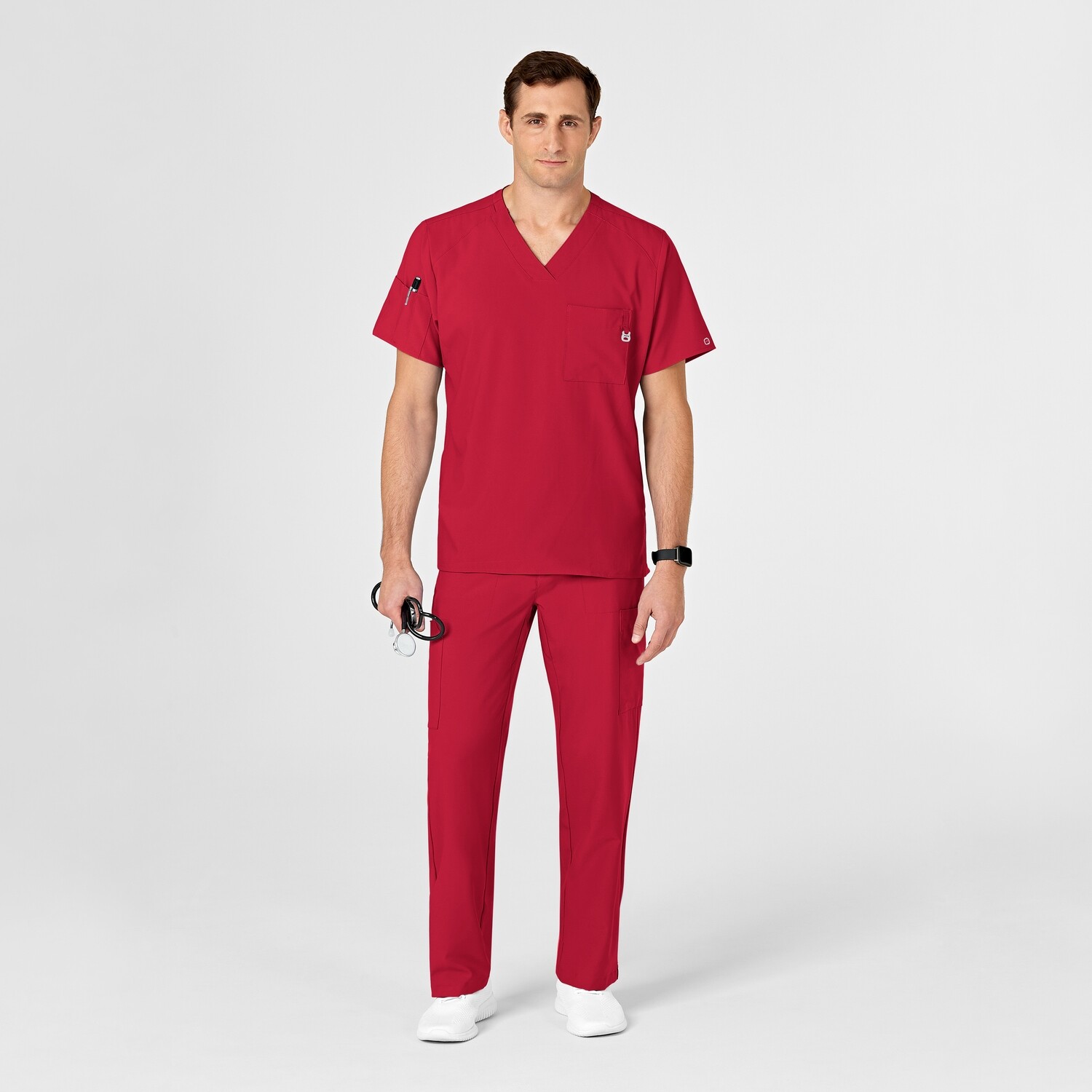 Casacca uomo 6355 scollo a V red