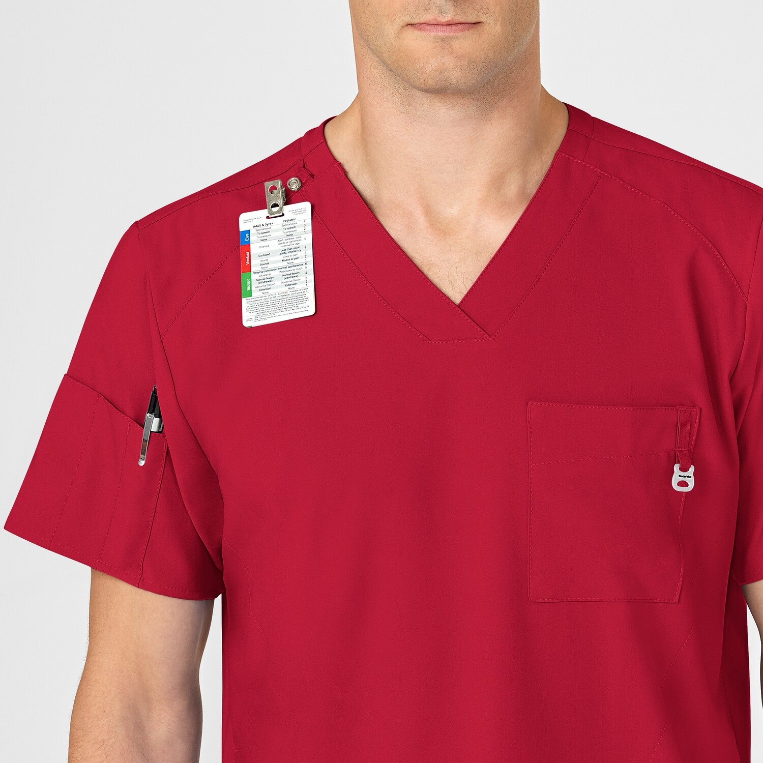 Casacca uomo 6355 scollo a V red
