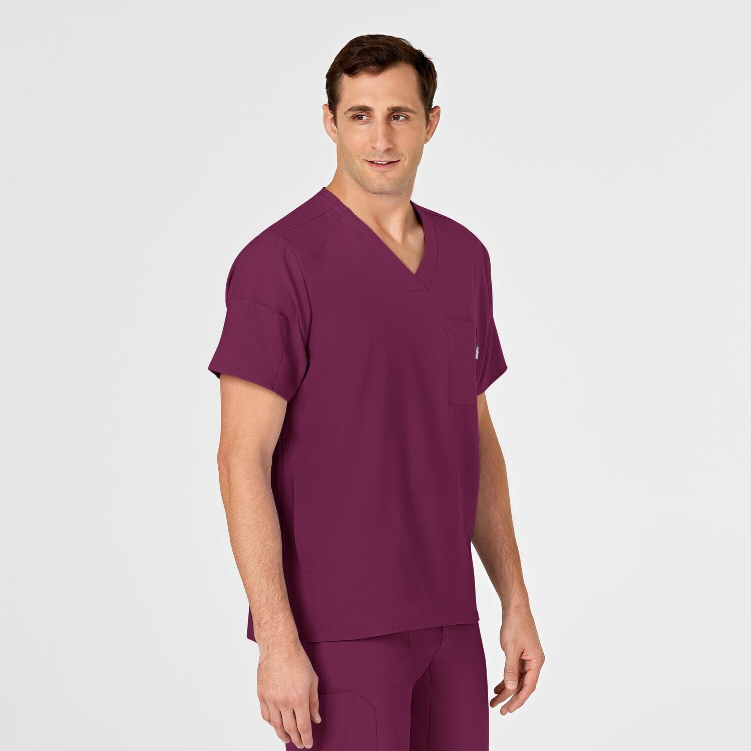 Casacca uomo 6355 scollo a V wine