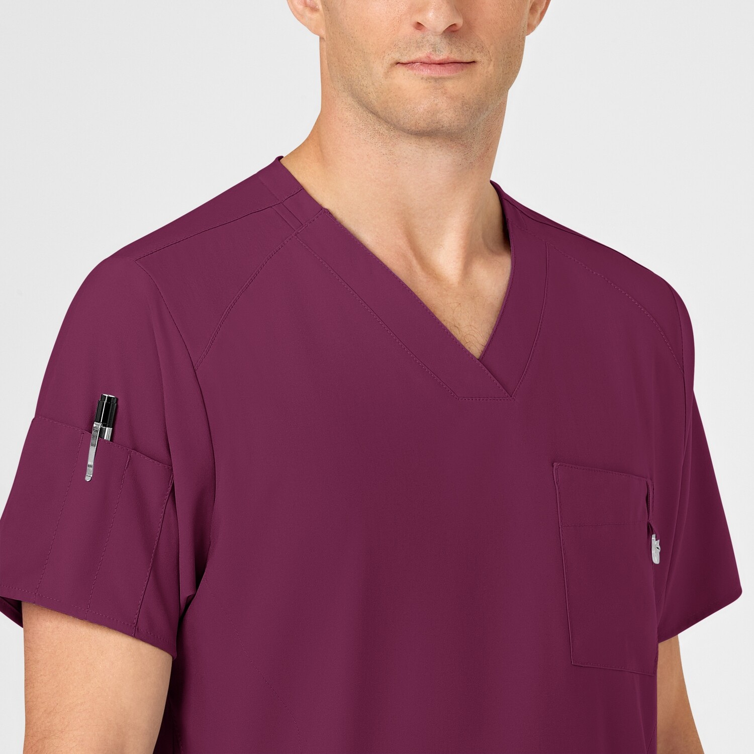 Casacca uomo 6355 scollo a V wine
